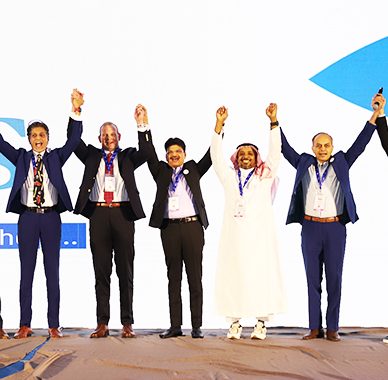 (Left to right) Patrick Doliny, Retired US Marine Officer and Career CIO, CISO; Venkatesh Mahadevan, CIO of Dubai Investment; Darren Shaffer, former Military Board Member and CTO; Pratap Pat Joshi, Global CIO Manufacturing Forum; Mohammed Mahnashi, Digital Transformation Advisor, Saudi Electronic University; Manoj Saxena, Chairman, RosettaNet Singapore GS1 Digital standards; Basil Ayass, Sales Leader, Google.